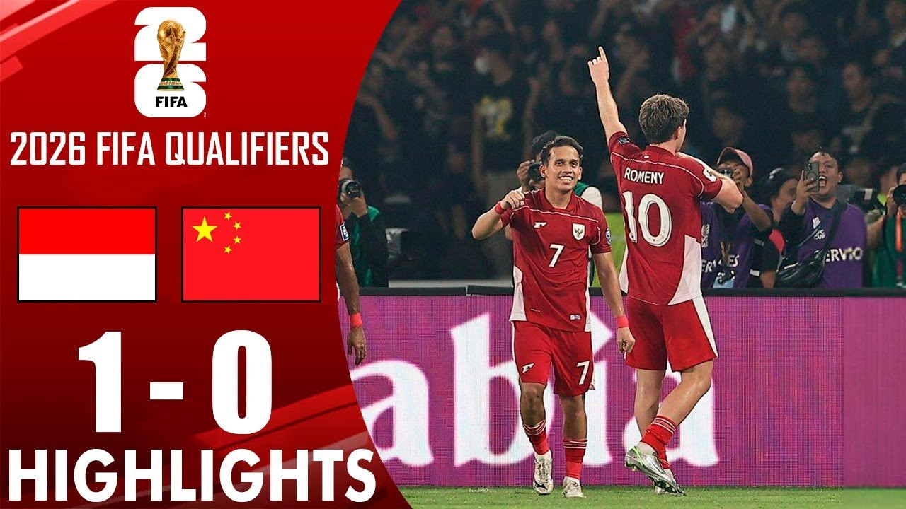 #ไฮไลท์ฟุตบอล [ อินโดนีเซีย 1 - 0 จีน ] ฟุตบอลโลก รอบคัดเลือก โซนเอเชีย 2025/6.6.68