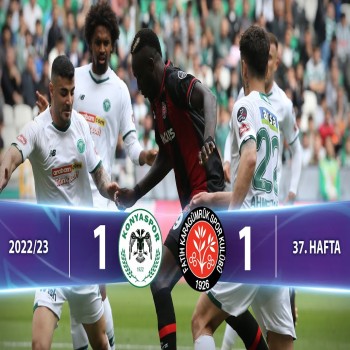 #ไฮไลท์ฟุตบอล [ คอนยาสปอร์ 1 - 1 คารากูมรัค ] ตุรกี ซุปเปอร์ลีก 2022/23