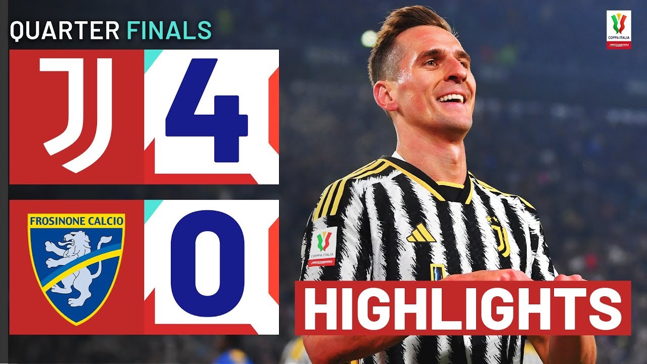 #ไฮไลท์ฟุตบอล [ ยูเวนตุส 4 - 0 โฟรซิโนเน่ ] โคปป้า อิตาเลีย คัพ 2024/12.1.67