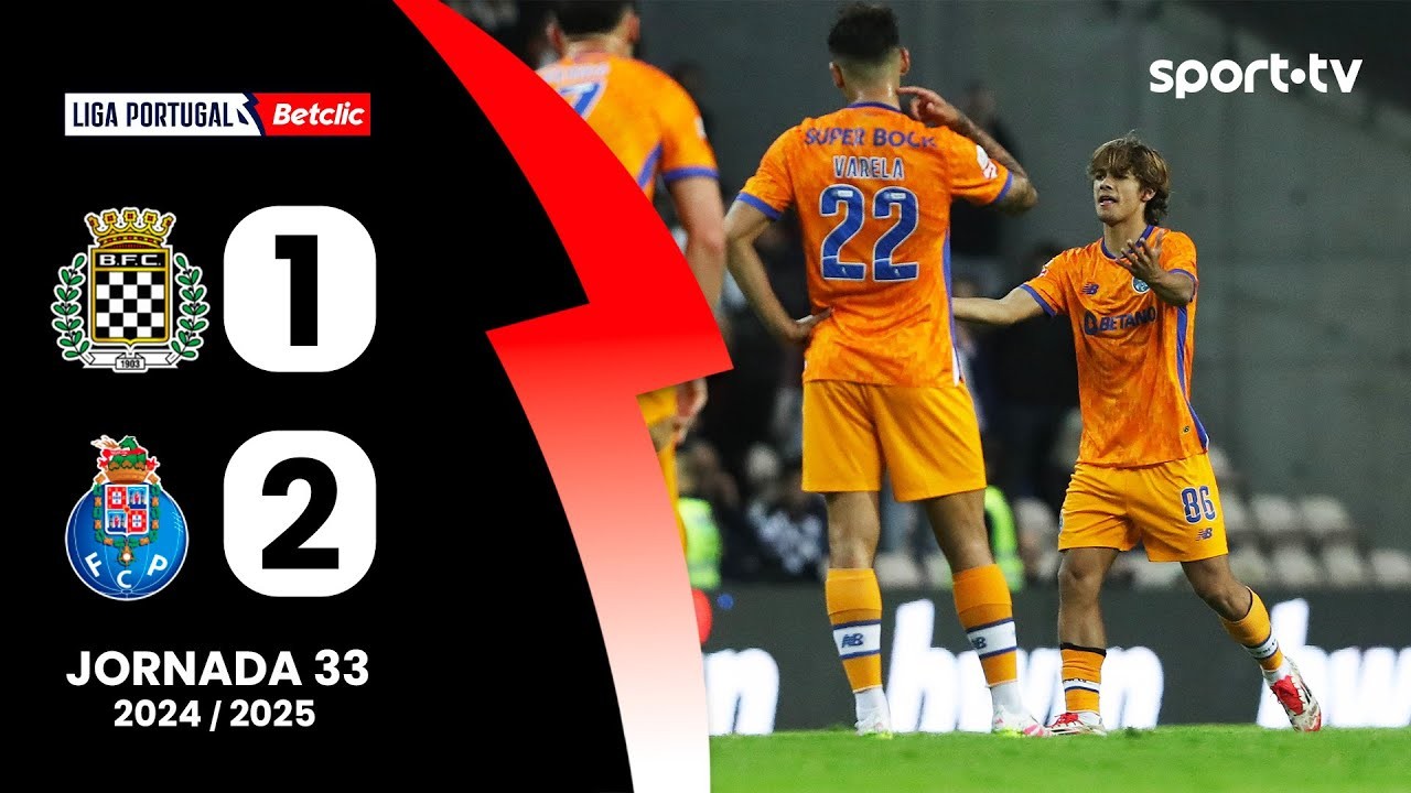 #ไฮไลท์ฟุตบอล [ เบาวิสต้า เอฟซี 1 - 2 เอฟซี ปอร์โต้ ] ลีกา ซาเกรส โปรตุเกส 2025/12.5.68