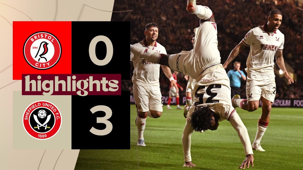 #ไฮไลท์ฟุตบอล [ บริสตอล ซิตี้ 0 - 3 เชฟฟิลด์ ยูไนเต็ด ] เดอะแชมเปี้ยนส์ชิพ อังกฤษ (เพลย์ออฟเลื่อนชั้น) 2025/9.5.68