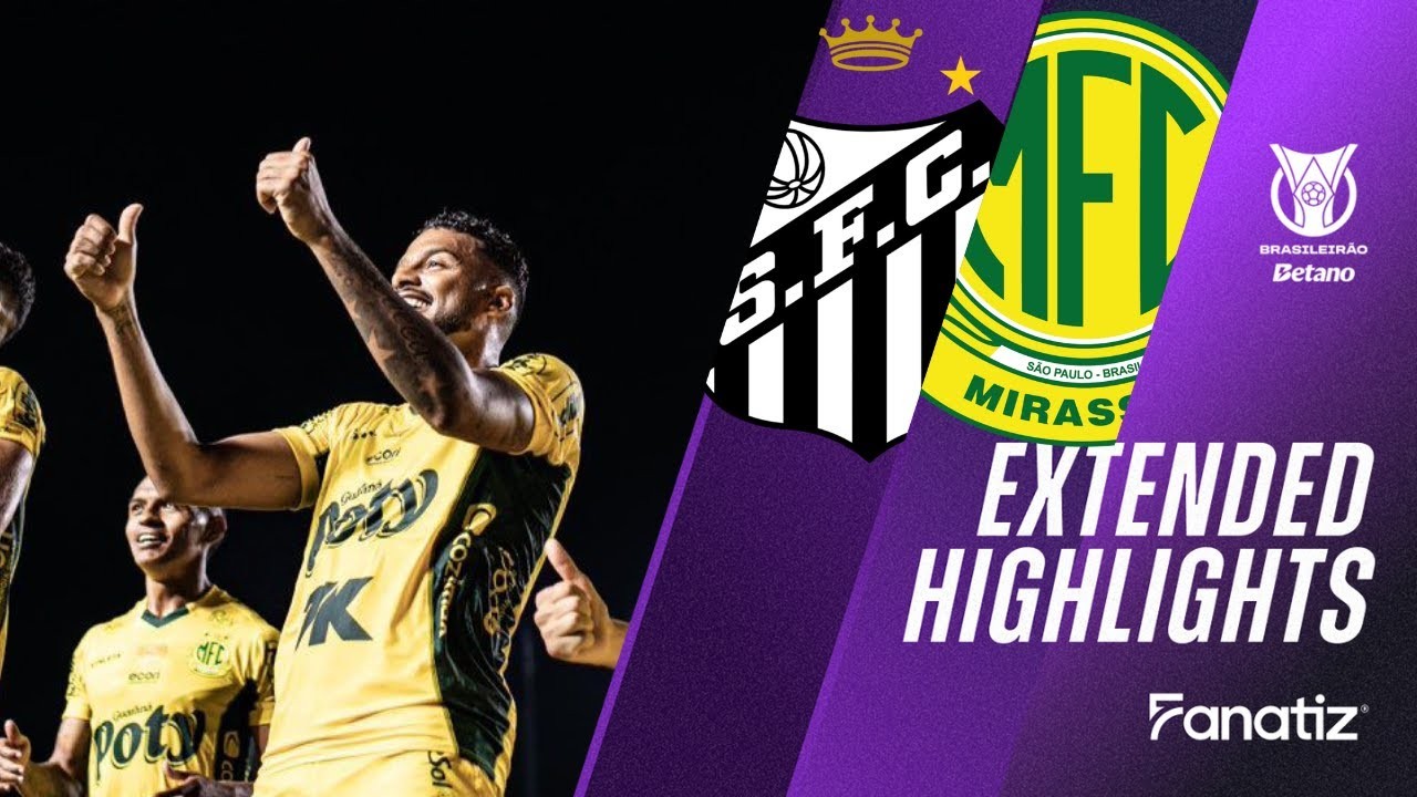 #ไฮไลท์ฟุตบอล [ ซานโตส 1 - 1 มิราสโซล ] บราซิล ซีรี่ย์เอ 2025/20.11.68