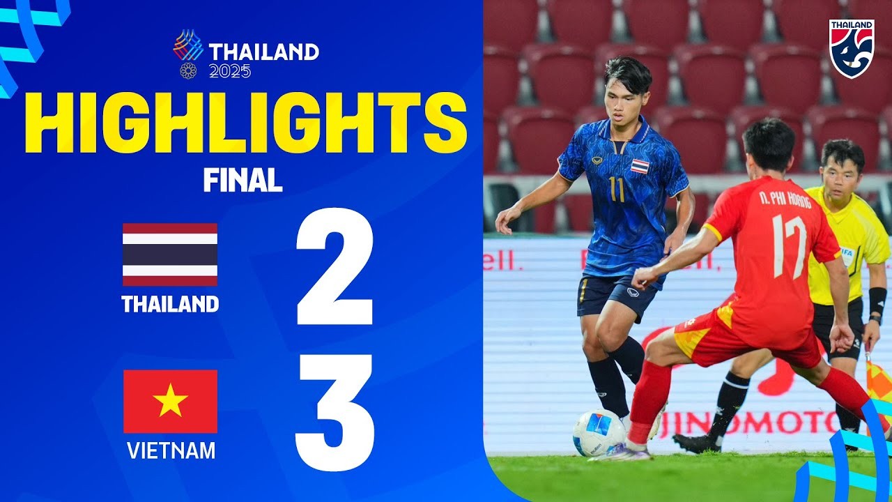 #ไฮไลท์ฟุตบอล [ ไทย 2 - 3 เวียดนาม ] ฟุตบอลชายซีเกมส์ (รอบชิงชนะเลิศ)เหรียญทอง 2025/19.12.68