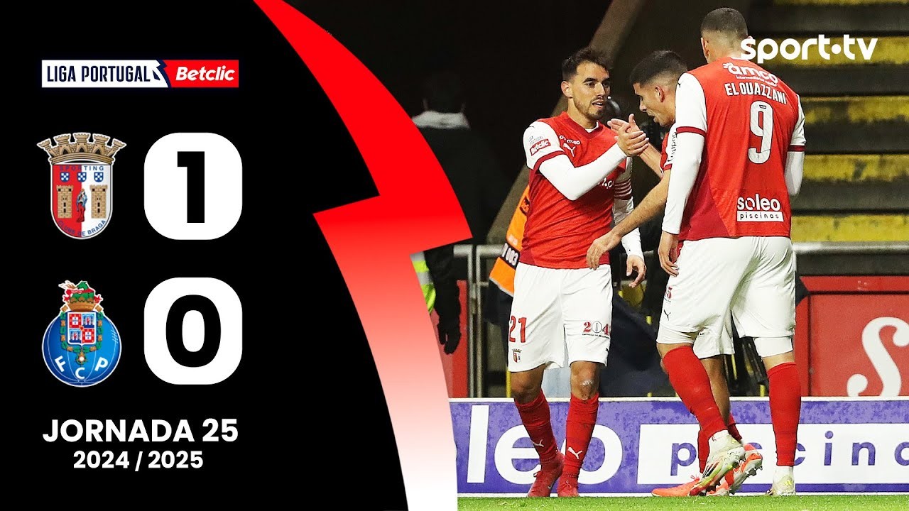 #ไฮไลท์ฟุตบอล [ สปอร์ติ้ง บราก้า 1 - 0 เอฟซี ปอร์โต้ ] ลีกา ซาเกรส โปรตุเกส 2025/9.3.68