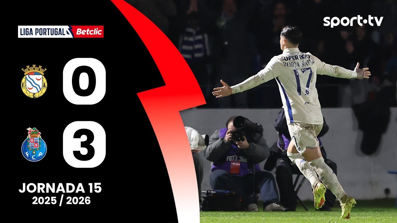 #ไฮไลท์ฟุตบอล [ อัลแวร์ก้า 0 - 3 เอฟซี ปอร์โต้ ] พรีไมร่า ลีก้า โปรตุเกส 2025/23.12.68