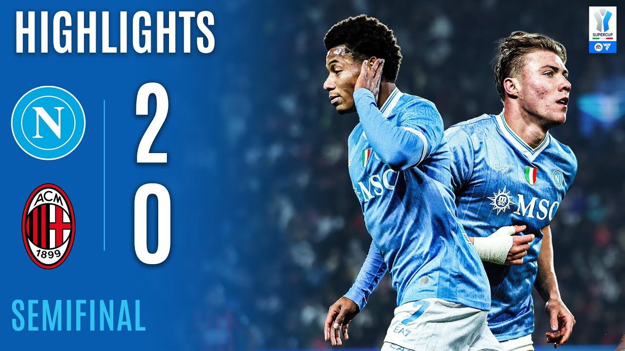 #ไฮไลท์ฟุตบอล [ นาโปลี 2 - 0 เอซี มิลาน ] อิตาลี ซูเปอร์คัพ (รอบรองชนะเลิศ) 2025/19.12.68