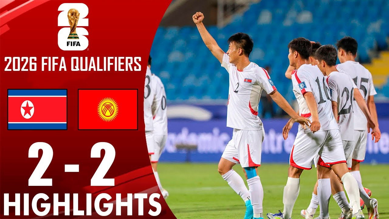 #ไฮไลท์ฟุตบอล [ เกาหลีเหนือ 2 - 2 คีร์กีซสถาน ] ฟุตบอลโลก รอบคัดเลือก โซนเอเชีย 2025/6.6.68