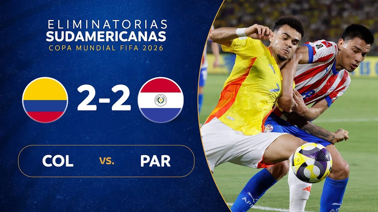 #ไฮไลท์ฟุตบอล [ โคลัมเบีย 2 - 2 ปารากวัย ] ฟุตบอลโลก รอบคัดเลือก โซนอเมริกาใต้ 2025/26.3.68
